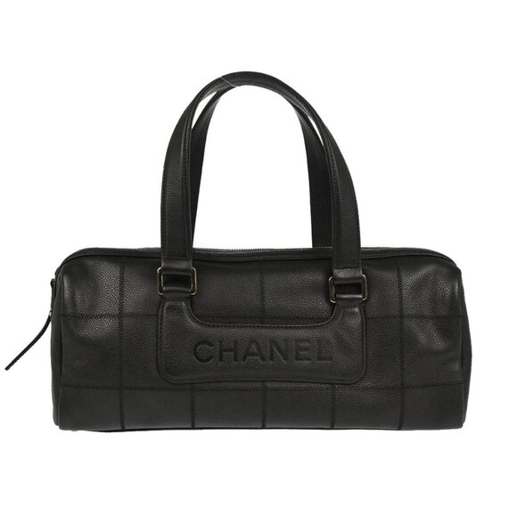 Chanel Black Calfskin Choco Bar Handbag 165730 - Picture 1 of 11